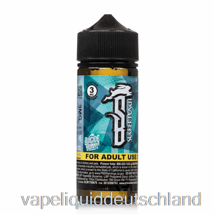 Sucker Punch – Suicide Bunny – 120 Ml, 3 Mg Vape-Flüssigkeit